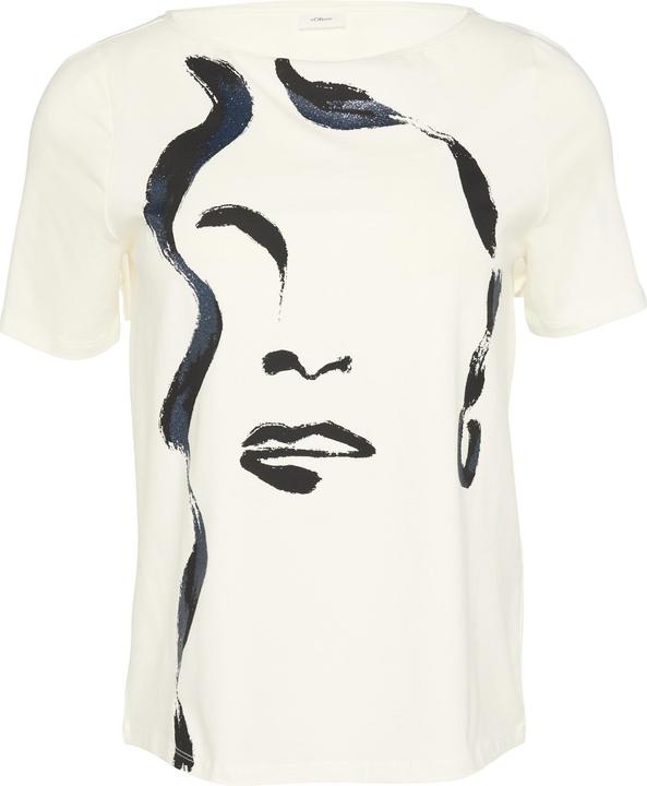 Produktbild S.Oliver T-Shirt Locker geschnittenes Jersey-Shirt mit Frontprint (36)