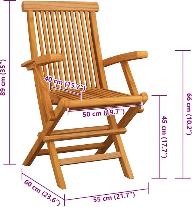 Produktbild vidaXL Gartenstuhl