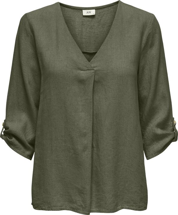 Produktbild JdY Normal geschnitten V-Ausschnitt Umgeschlagene Ärmelbündchen Top Top (XL)