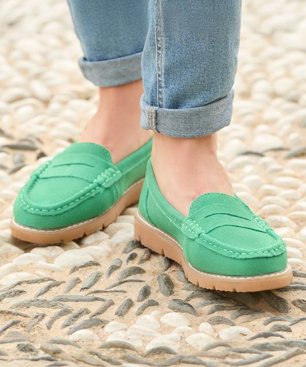 Produktbild Joe Browns Cleated Sole Suede Leather Loafers (38)