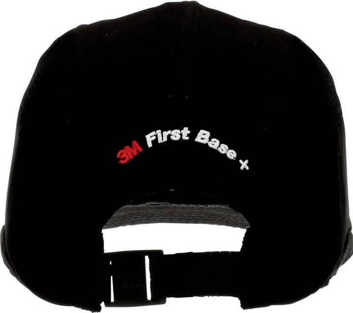 Actual product image 3M Bump cap, outer material cotton, nylon black, inside ABS, with sweatband (52 - 65 cm)