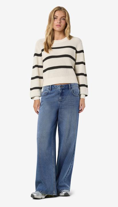 Produktbild Noisy May Gestreifter Strickpullover (L)