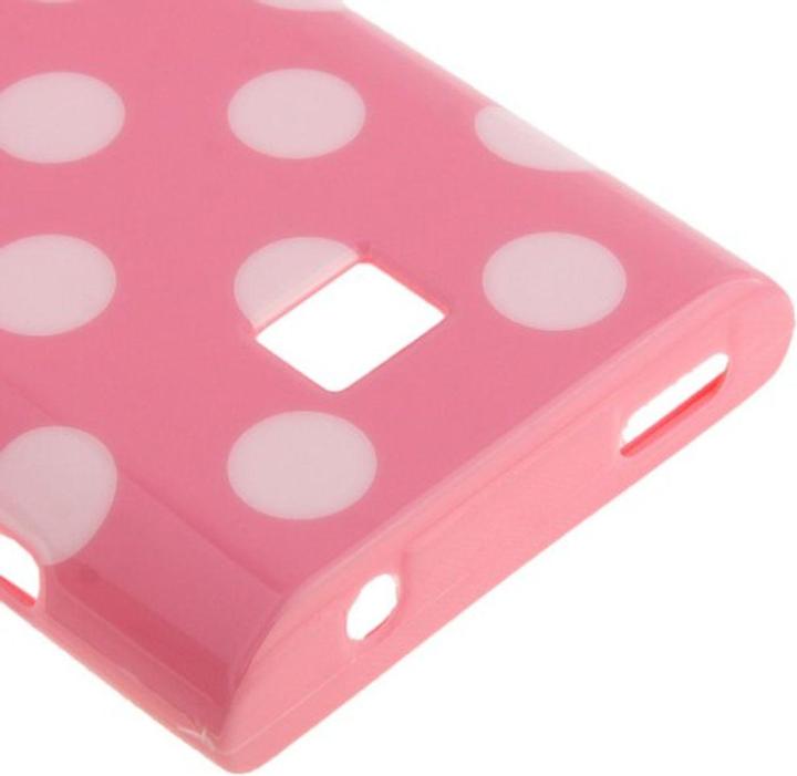 Actual product image König Design Protective cover TPU dots Case for mobile LG Optimus L3 / E400 (Optimus L3)