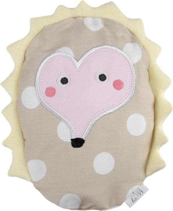Zewi Coussin aux pépins de raisin écru Hérisson