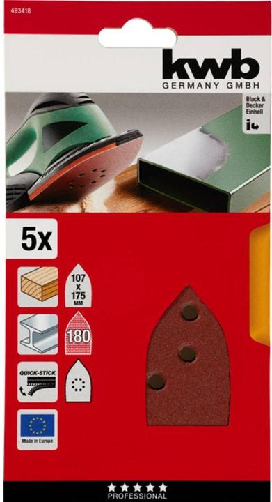 Produktbild kwb Multi Sch.Haftscheiben/K180 /5Stück (180)