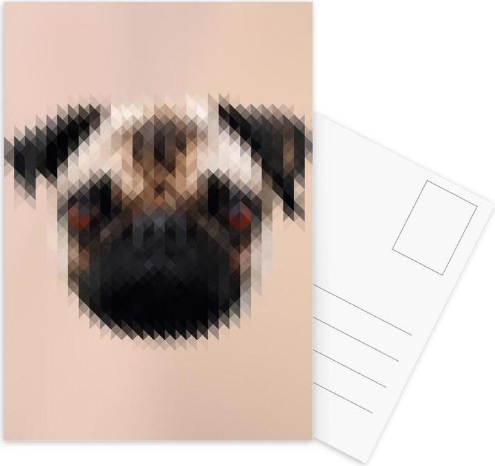 Produktbild Juniqe Mops - Hunde (5 Stk.)