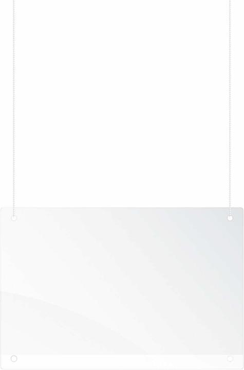 Produktbild Franken Trennwand mit Deckenhänger Acryl (65 cm, 100 cm)