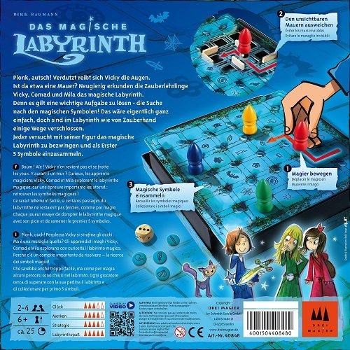 Productafbeelding Drei Magier Spiele Het magische labyrint (Duits, Frans, Italiaans, 2 - 4 Spelers)