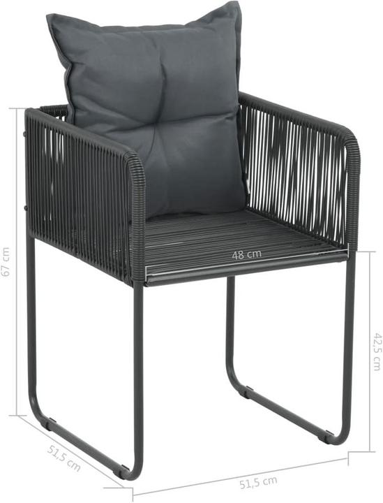 Produktbild vidaXL Gartenmöbel Set (184.50 x 90 x 74 cm)