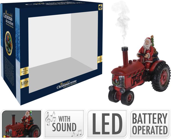 Produktbild FT Weihnachtsmann auf Traktor LEDs