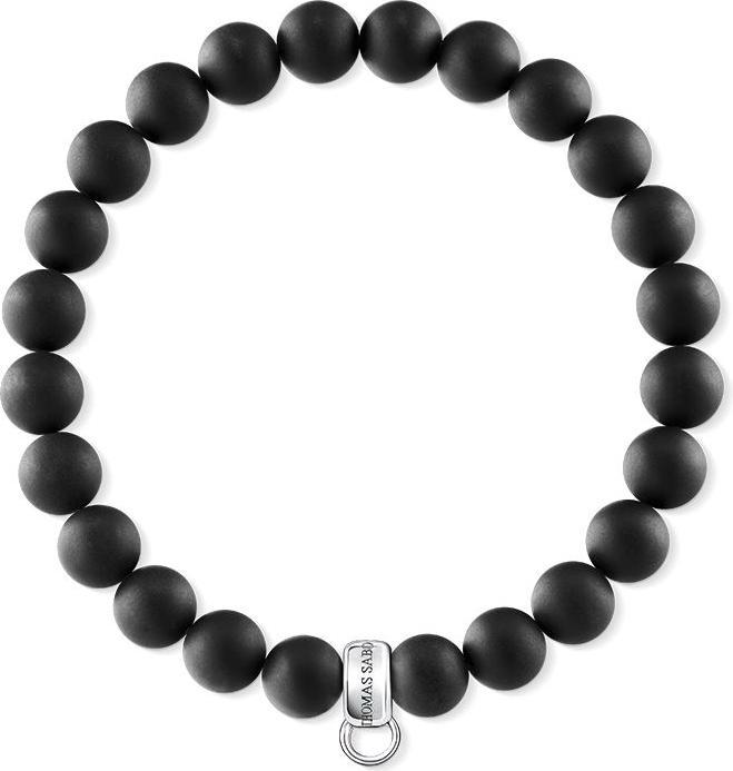 Immagine prodotto Thomas Sabo Bracciale Charm Nero (15.50 cm, Argento)