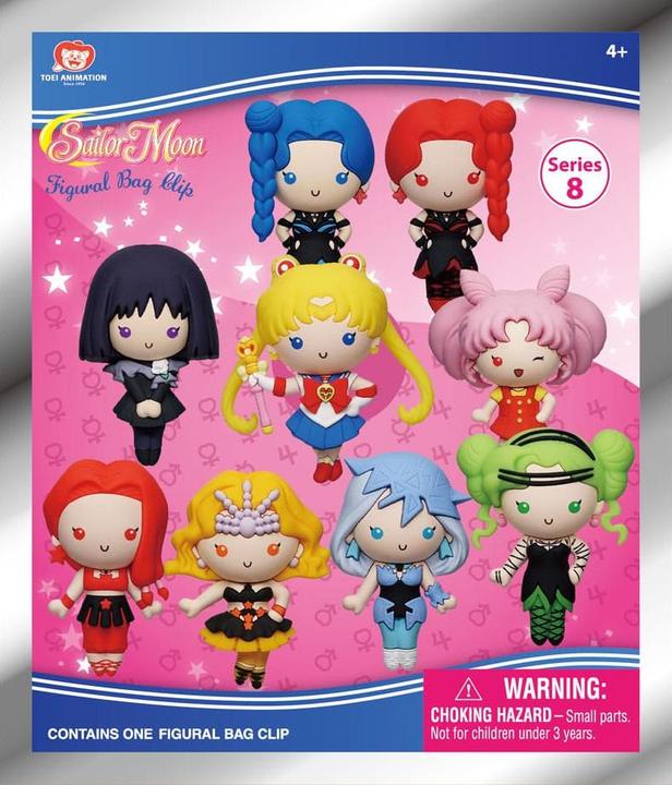 Actual product image Monogram Int. Sailor Moon 3D PVC bag tags Series 8 Display (24)