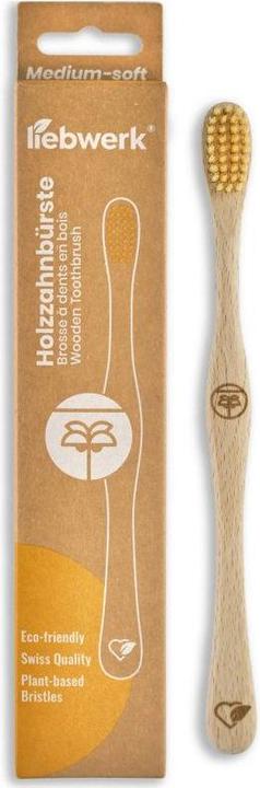 Image du produit Liebwerk Brosse à dents en bois Ricine Palm (Moyen, 1 x)
