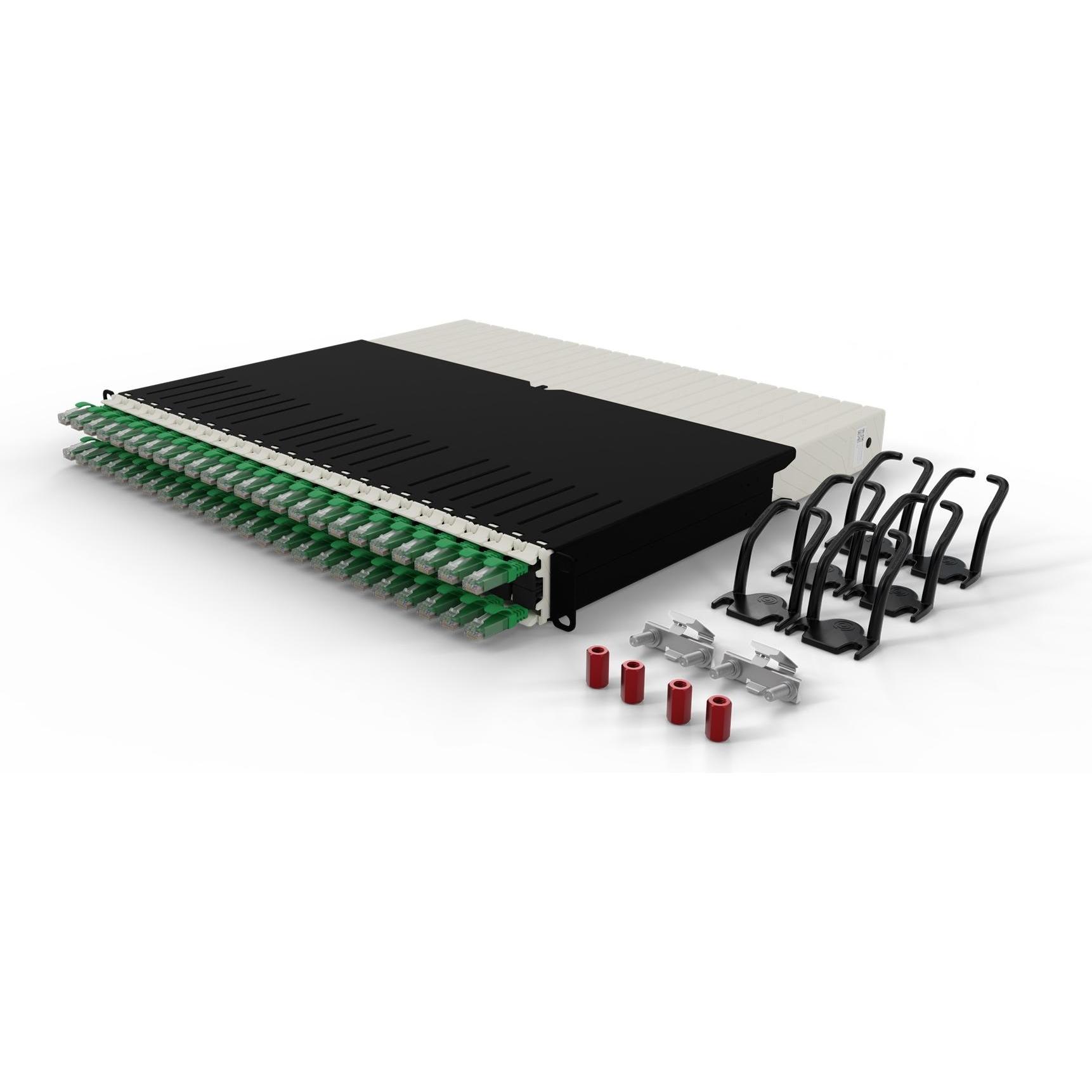 Thumbnail - PATCHBOX one / 8RU / Cat 6A, UTP, 0.8 m, Grün (U/UTP, CAT6a, 0.80 m), Netzwerkkabel