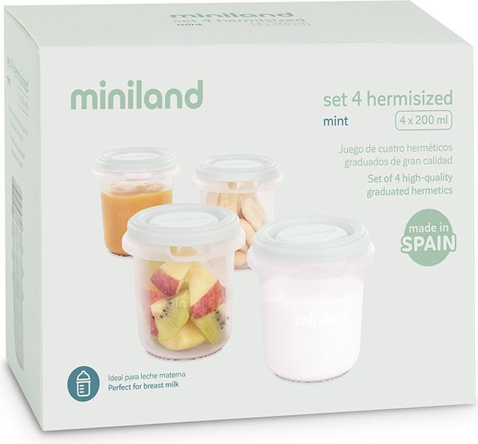 Produktbild Miniland SET 4 HERMISIZED MINT 200ML