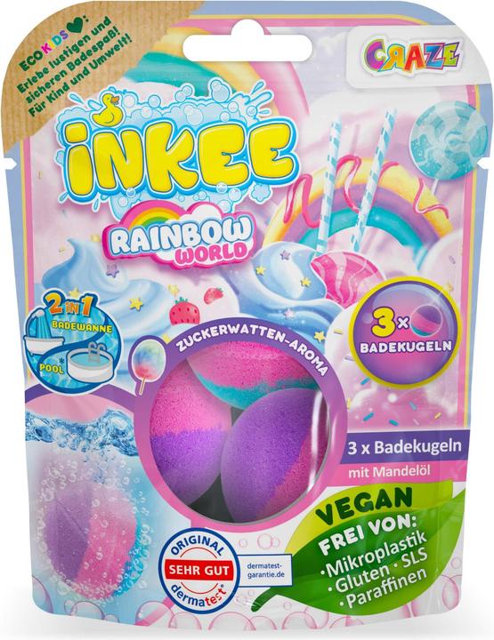 Actual product image Craze Inkee Rainbow World (Bath bombs, 180 g)