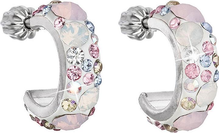 Image du produit Evolution Group Boucles d'oreilles stylées avec cristaux 31118.3 Magic Rose (L)