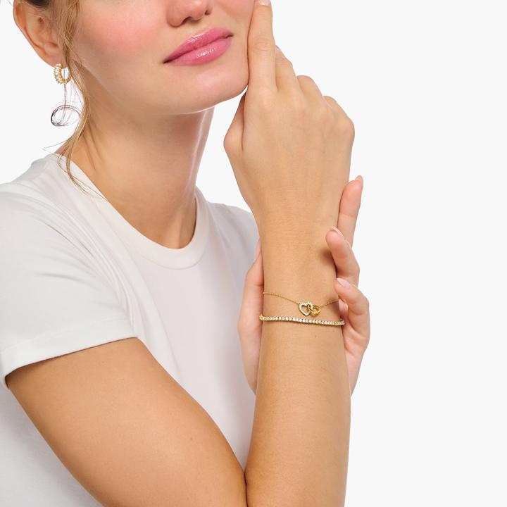 Produktbild Thomas Sabo Herzen (19 cm, 925er Silber, 18 Karat Vergoldung)