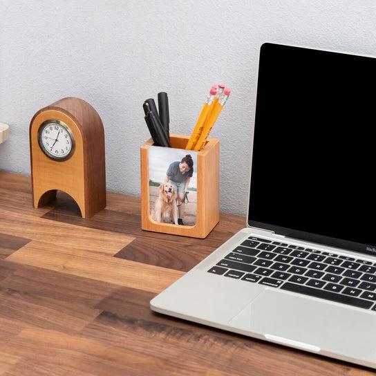 Actual product image Kikkerland Picture Frame Pen Holder