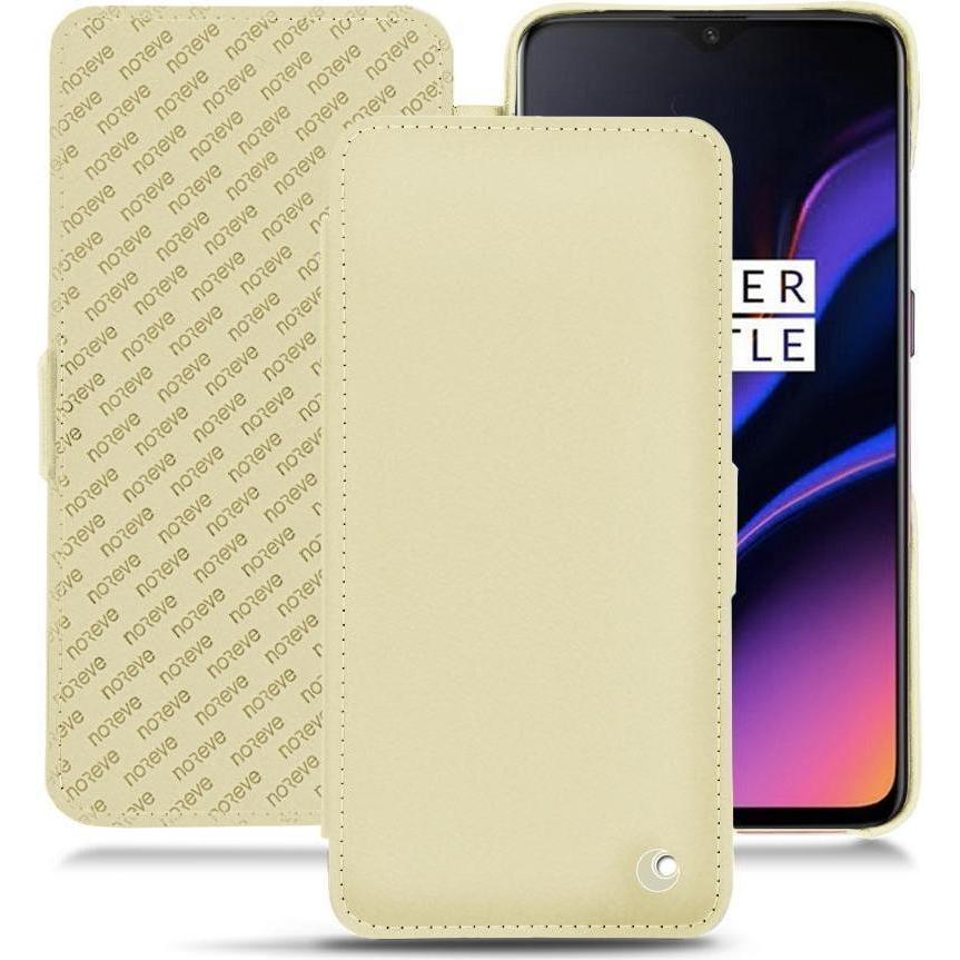 Noreve Lederschutzhülle horizontal (OnePlus 6T), Smartphone Hülle, Beige