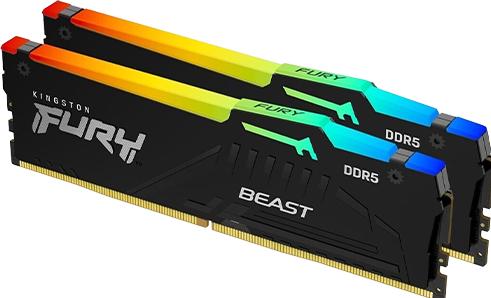 Produktbild Kingston Fury Beast RGB (2 x 16GB, 5600 MHz, DDR5-RAM, DIMM)
