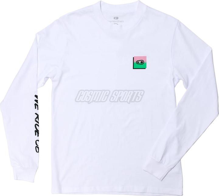 Produktbild Crankbrothers Champions Longsleeve Shirt Men, white/green/pink, L (L)
