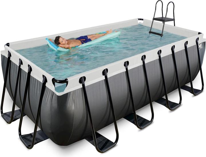 Produktbild Exit Rahmen-Pool eckig 400x200x122 cm mit Sandfilterpumpe (200 x 253 x 122 cm)