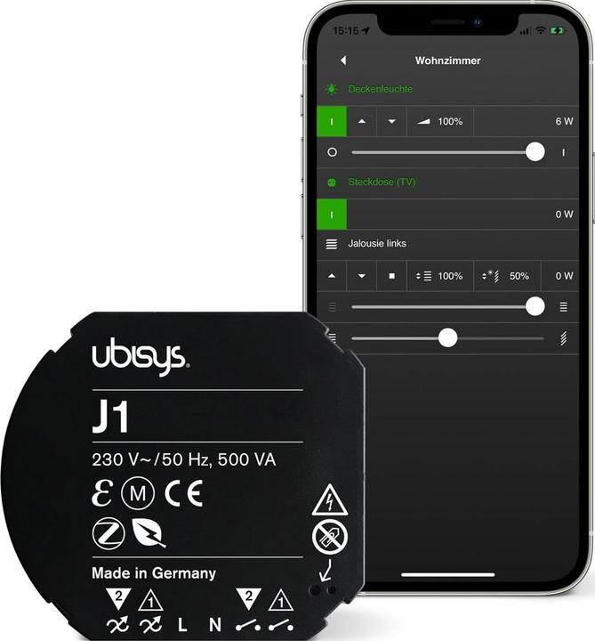 Produktbild Ubisys Jalousiesteuerung J1 UP, ZigBee 3.0 (Rolladenaktor)