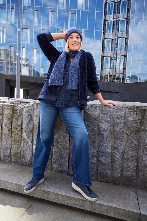 Produktbild Ulla Popken Teddy-Jacke, Kapuze, Langarm, weicher Teddyplüsch (60)