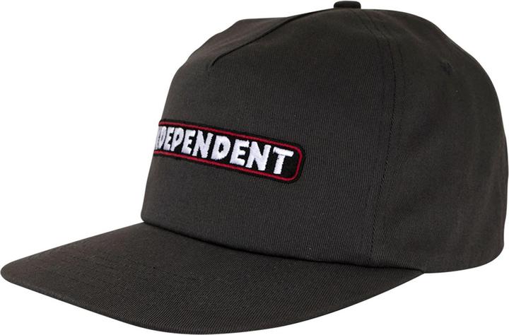 Independent Bar Logo Snapback Unstructured Cap