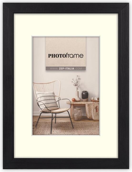 Actual product image ZEP Picture Frame V4557B Malmo Black 9x13 / 13x18 cm (9 x 13 cm, 13 x 18 cm)