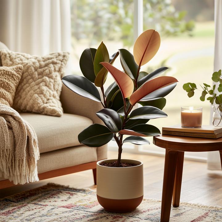 Produktbild Plant in a Box Ficus Elastica Abidjan - Gummibaum (80 cm)