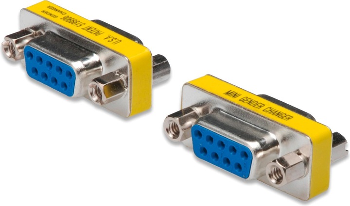 Produktbild Digitus ASSMANN Gender Changer D-Sub9 Metallgehäuse F/F mit Sechskantschraube + mutter (0.01 m)