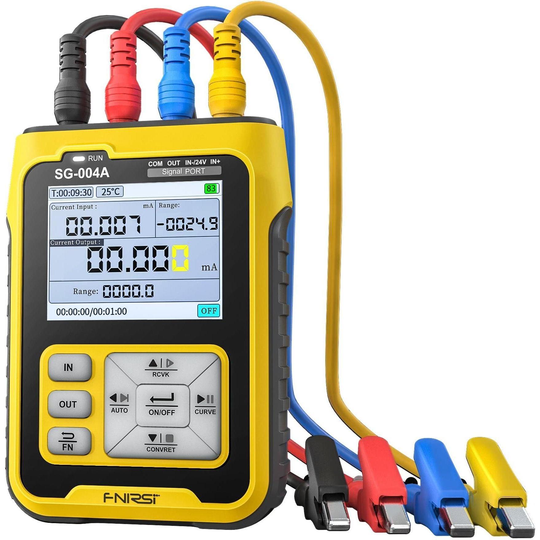 Fnirsi SG-004A mini signal generator, Misurazione, Nero, Giallo