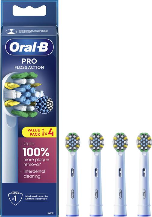 Oral-B Pro Floss Action Head mit Interdentalborsten für die Entfernung von Plaque (4 x)