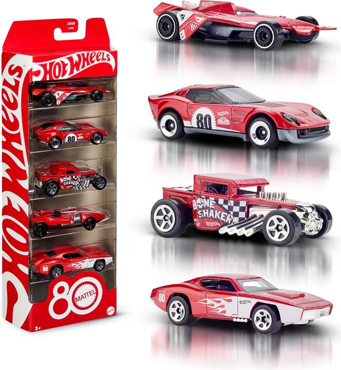 Produktbild Hot Wheels Mattel 80th Anniversary 5-Pack