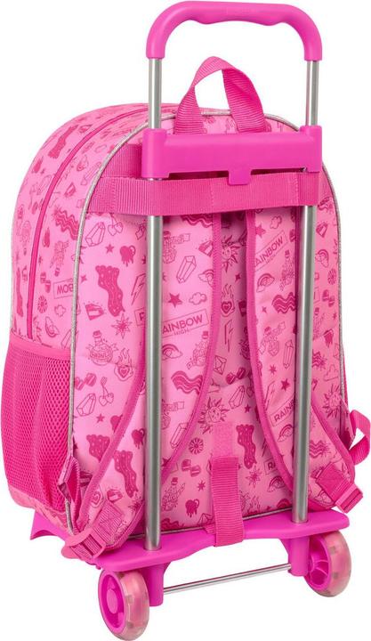 Image du produit Rainbow School Rucksack with Wheels High Shine Multicolour 33 x 42 x 14 cm