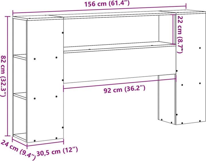Image du produit vidaXL Kopfteil (141 x 24 x 82 cm)