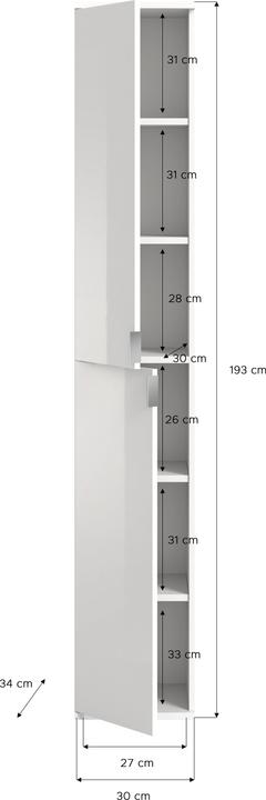 Actual product image Xonox Home Projekt X (98 x 34 x 193 cm)