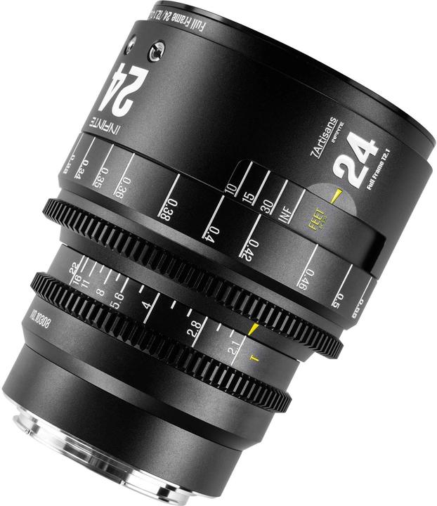 Image du produit 7artisans 24T21B-EF INF 24mm T2.1 INFINTE EF Mount (Black) (Canon EF, Plein format)