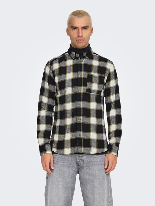 Produktbild Only & Sons Onsral Ls Slim Check Shirt (L)