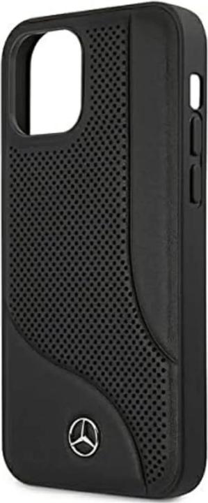 Image du produit Mercedes MEHCP12SCDOBK iPhone 12 mini 5,4" czarny/black hardcase Cuir Perforé Area (Apple iPhone 12 mini)