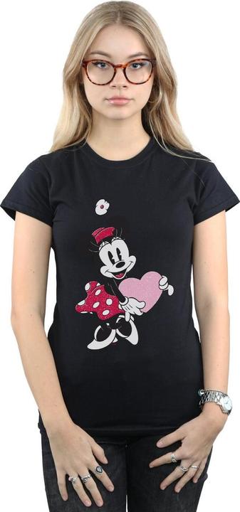 Immagine prodotto Disney Minnie Mouse Love Heart Maglietta Donna (L)
