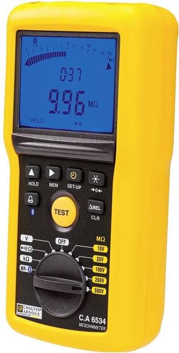 Image du produit Chauvin Arnoux CA6534 Appareil de mesure de l'isolation 10 (CAT IV 600V)