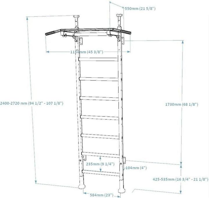 Produktbild BenchK Sprossenwand System 233B