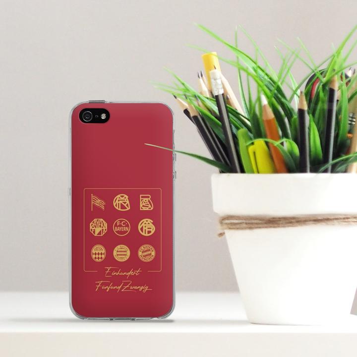 Produktbild DeinDesign Silikon Hülle für Apple iPhone SE (2016-2019) Handyhülle Case Smartphone Schutzhülle FCB 125 Jahre (Apple iPhone SE)