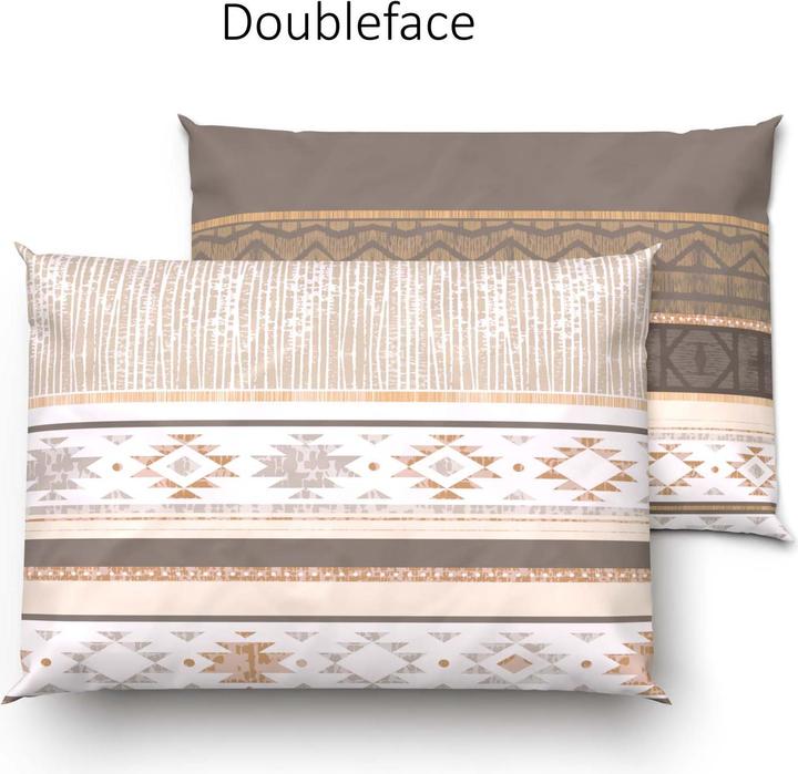 Produktbild Lotus Bettwaren Bettwäsche Bambus Kenai braun (Kopfkissenbezug, 50 x 70 cm)