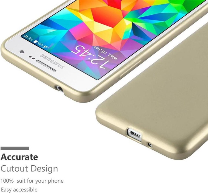 Produktbild Cadorabo TPU Matt Metallic Cover (Samsung Galaxy Grand Prime)