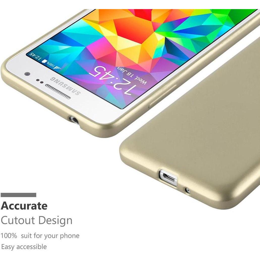 Thumbnail - Cadorabo TPU Matt Metallic Cover (Samsung Galaxy Grand Prime), Smartphone Hülle, Gold