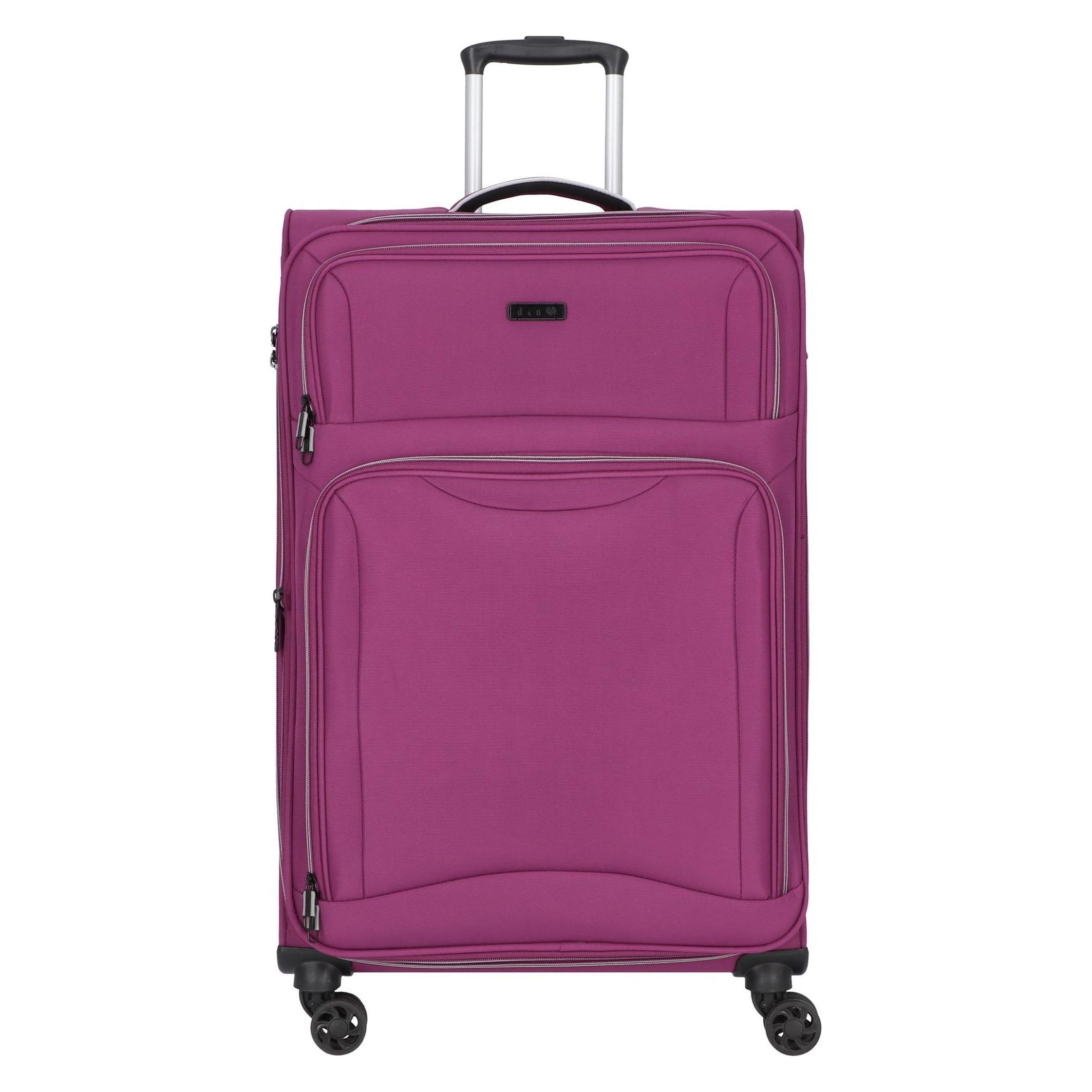 D&N, Koffer, Travel Line 9204 4 Rollen Trolley L 76 Cm, Violett, (100 l)